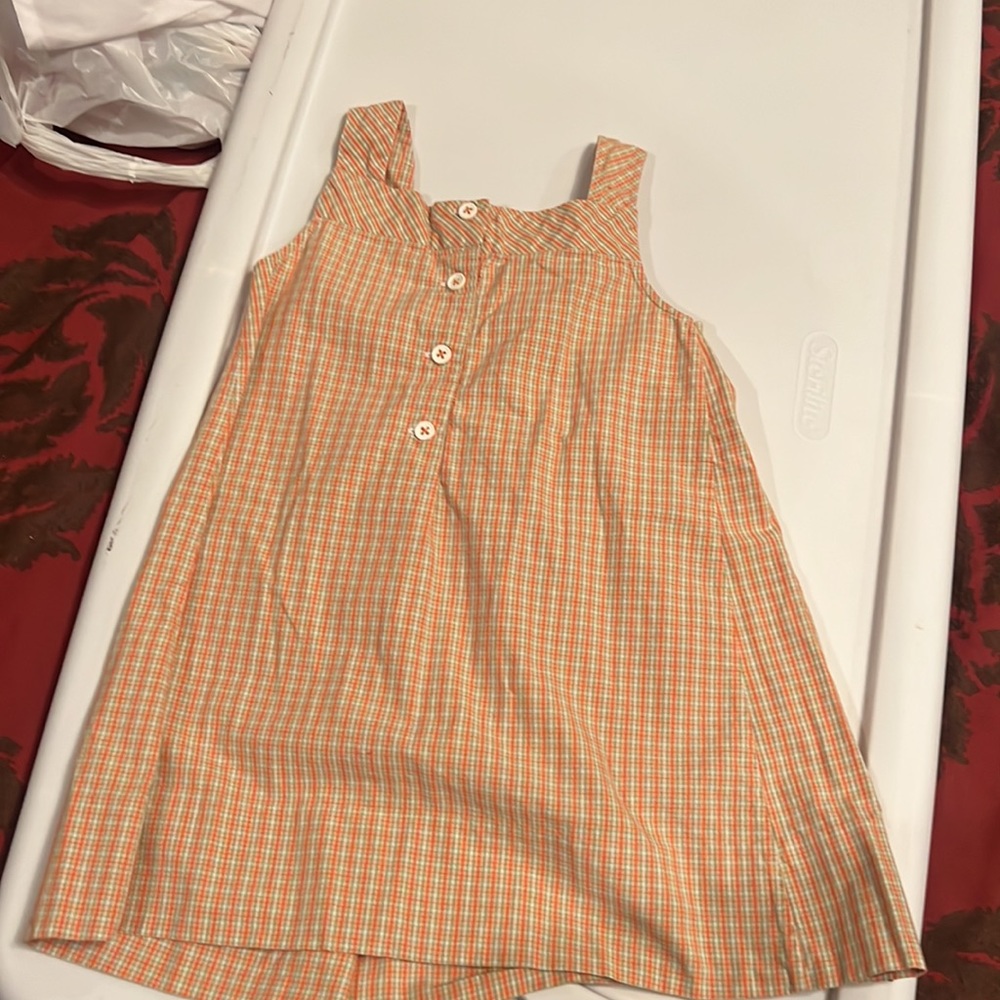 Toddler girls Strasburg dress smocked 3Y EUC fish - Picture 5 of 5